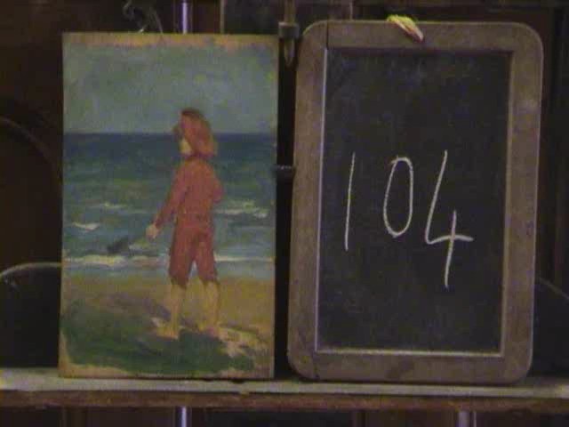 104 — Enfant rouge sur la plage - 1905